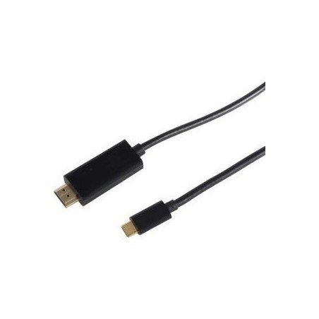 S-IMPULS 10-57045 HDMI til USB-C Adapterkabel 1.8m 4K30Hz Sort